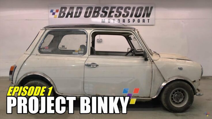 Vorschaubild eines Projekt Binky Videos, auf dem der Mini im Ur-Zustand zu sehen ist.